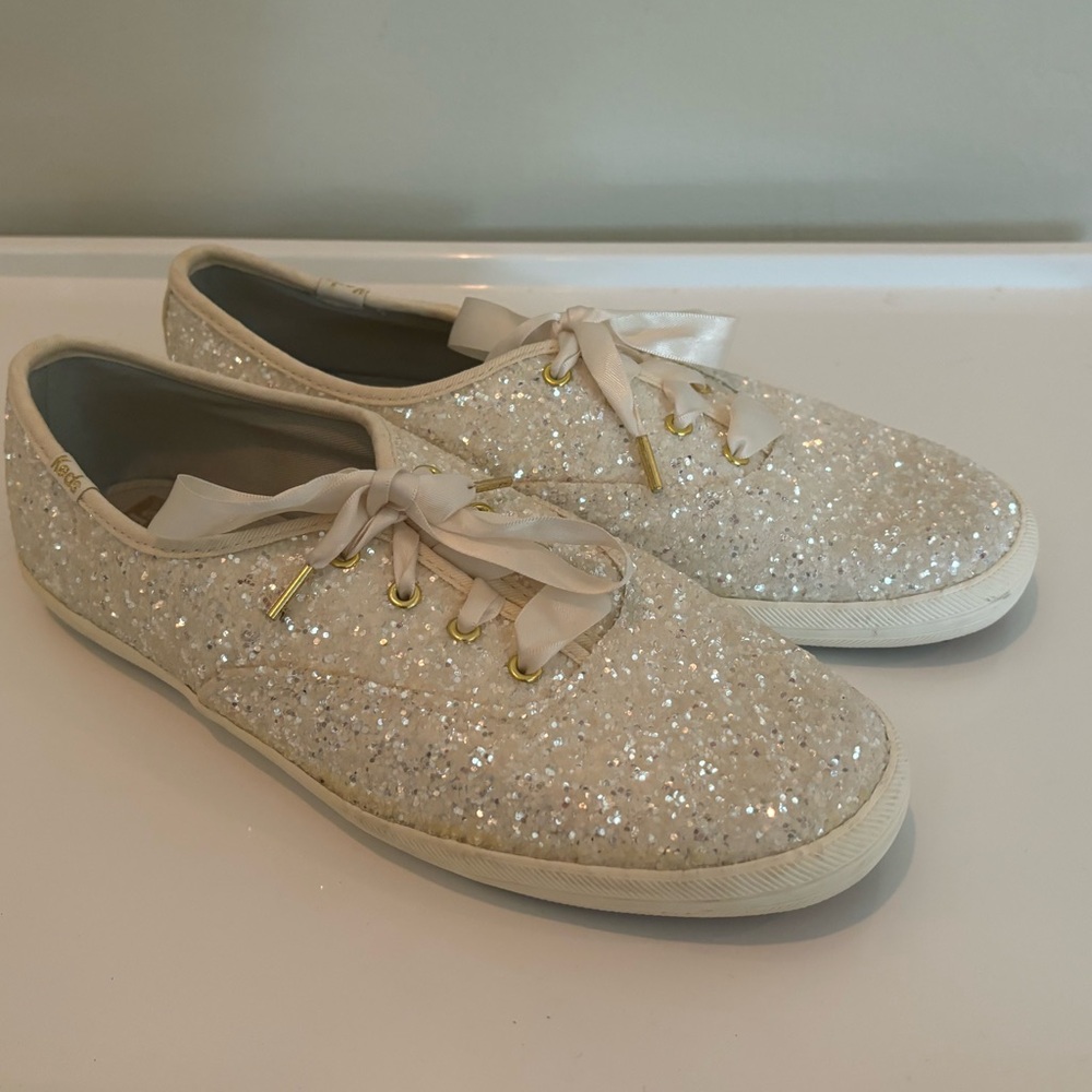White Kade Spade Keds